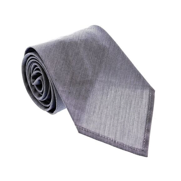 Emporio Armani Men’s Light Purple Cross Stitched Cotton Necktie 3